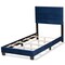 Baxton Studio Tamira Modern and Contemporary Glam Navy Blue Velvet Fabric Twin Size Panel Bed 183-11274-Zoro - alternate 6